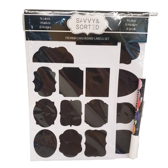 Premium Chalkboard Labels Set Savvy & Sorted Chalkboard Labels Set - Picture 7 of 10